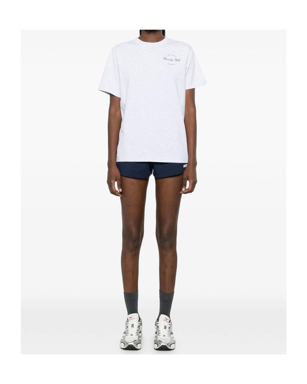 Sporty & Rich White Short-Sleeved T-Shirt