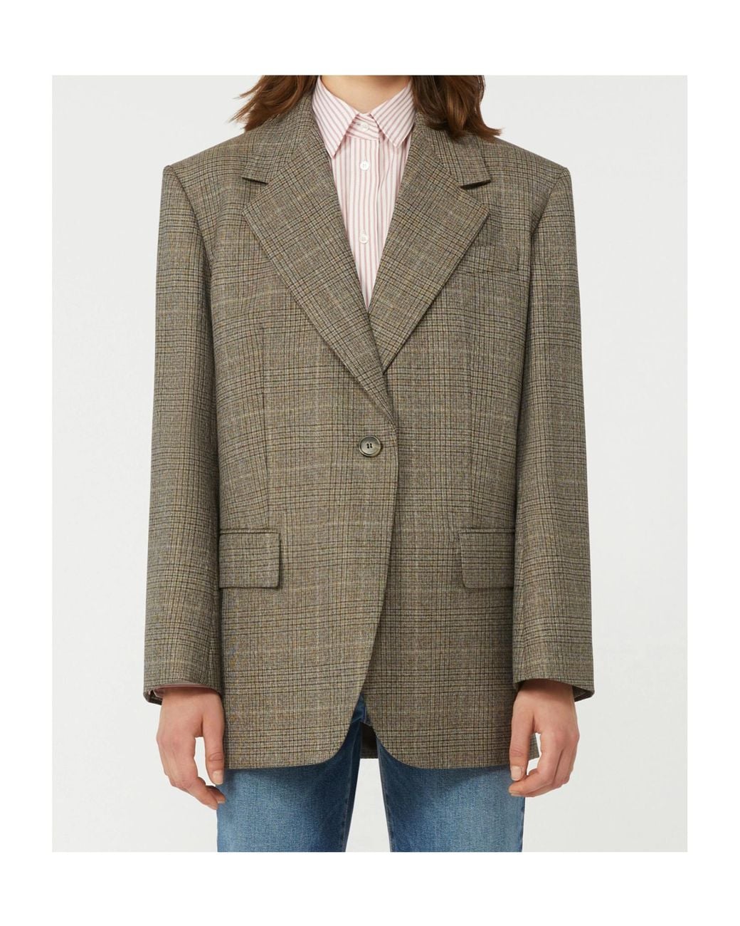 Weekend by Maxmara Green Long-Sleeved Suit Jacket