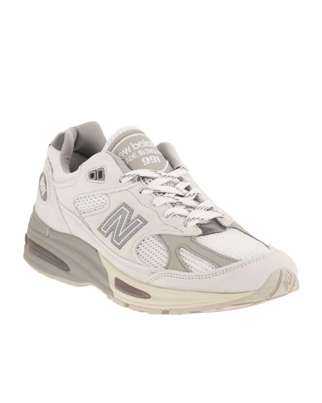 New Balance White 991V2 for men