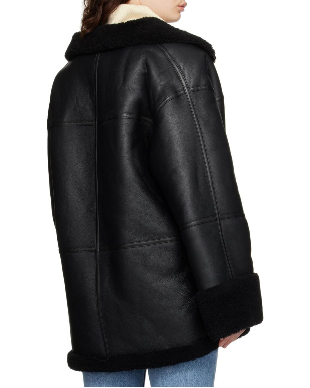Totême Black Totême Trim Detailed Zip-Up Jacket