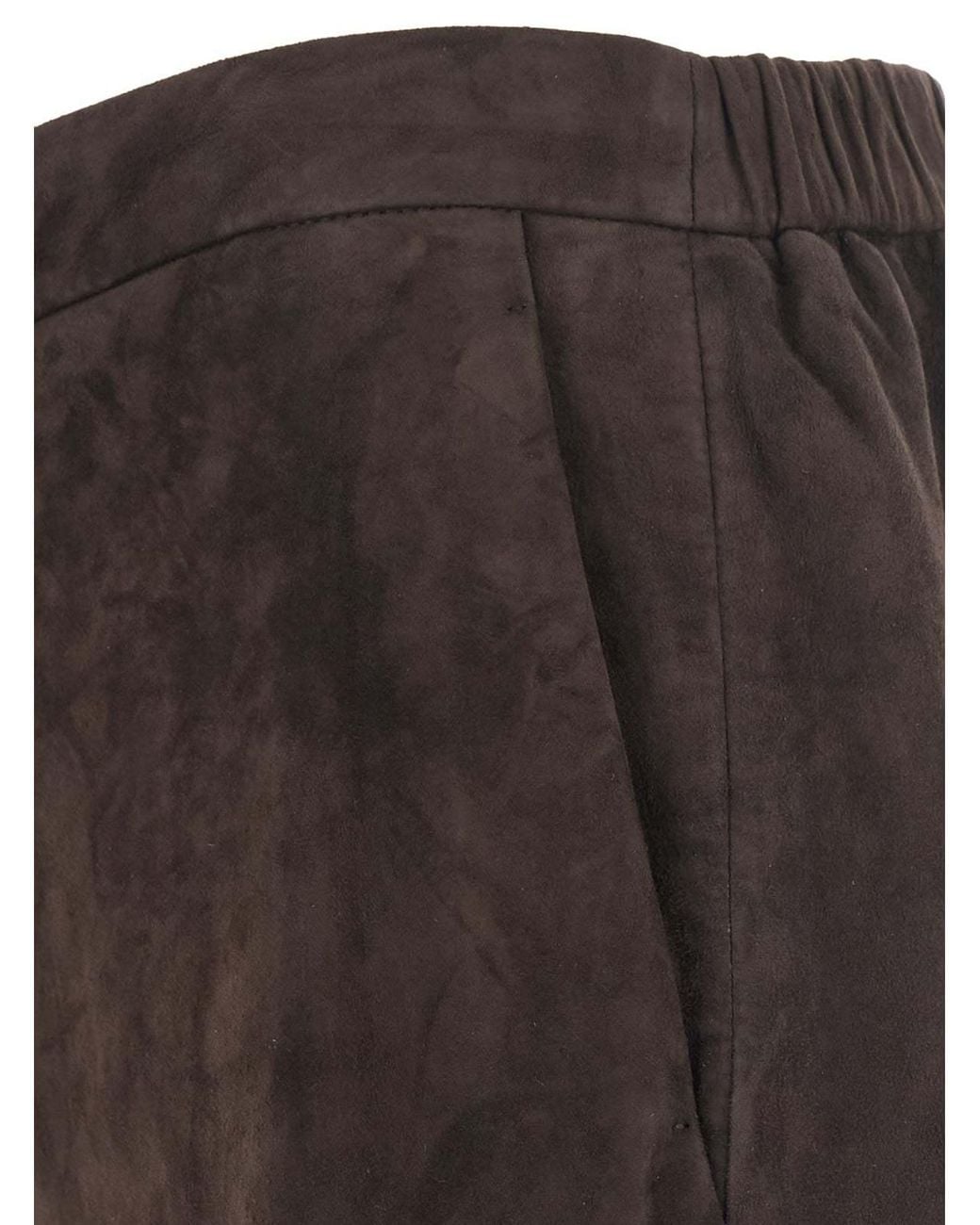 Max Mara Black 'S Tempio Drawstring Wide-Leg Pants