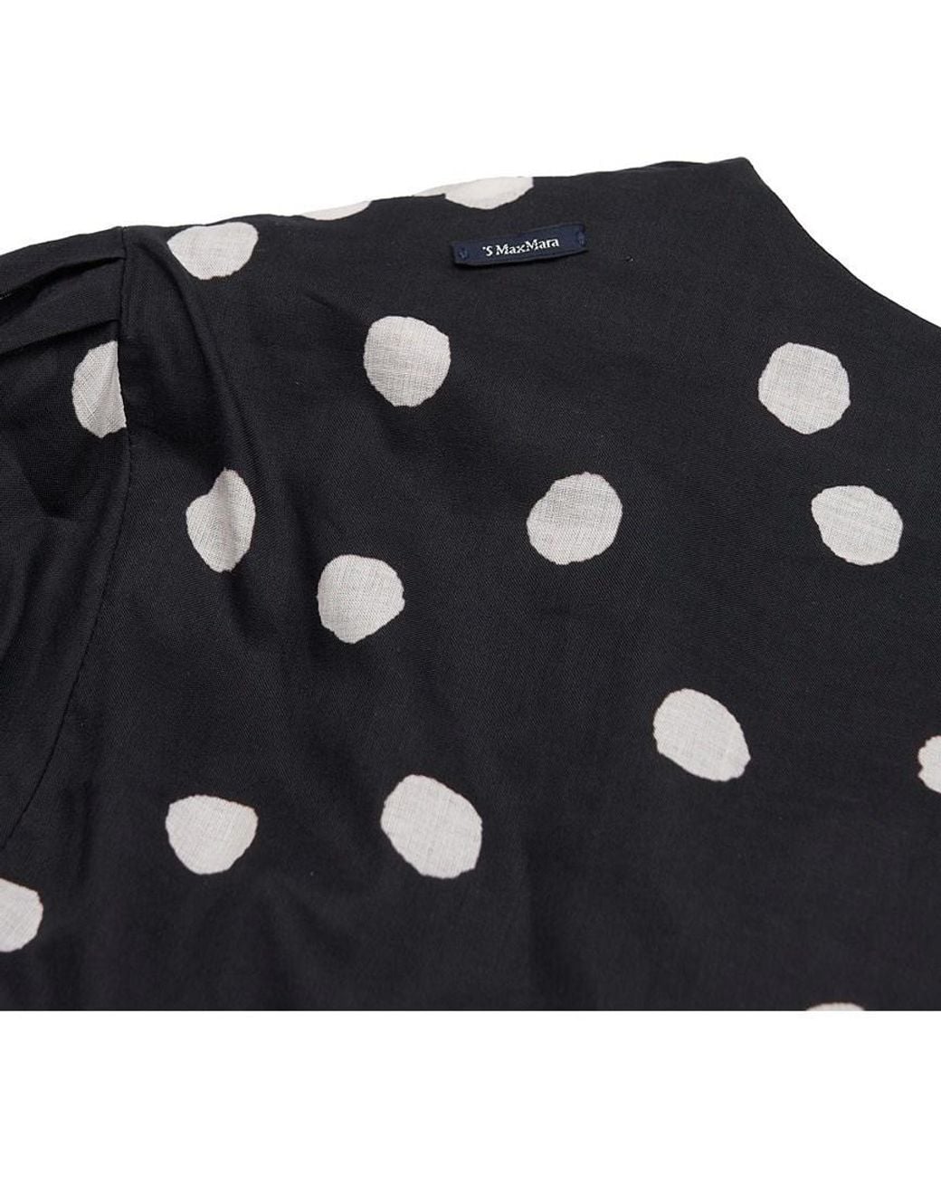 Max Mara Black Long-Sleeved Dress