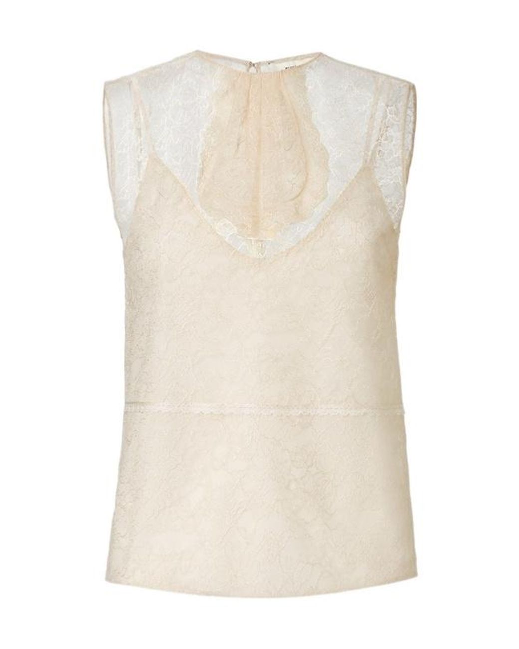 Fendi Natural Light Lace Top