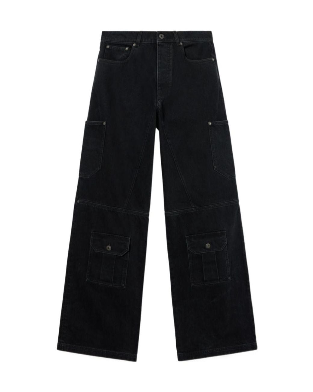 Off-White c/o Virgil Abloh Black Half Arrow Cargo Jeans for men