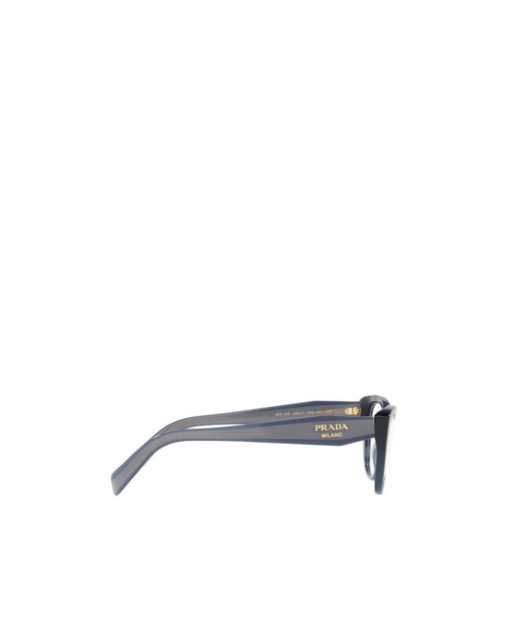 Prada White Eyewear Cat-Eye Glasses
