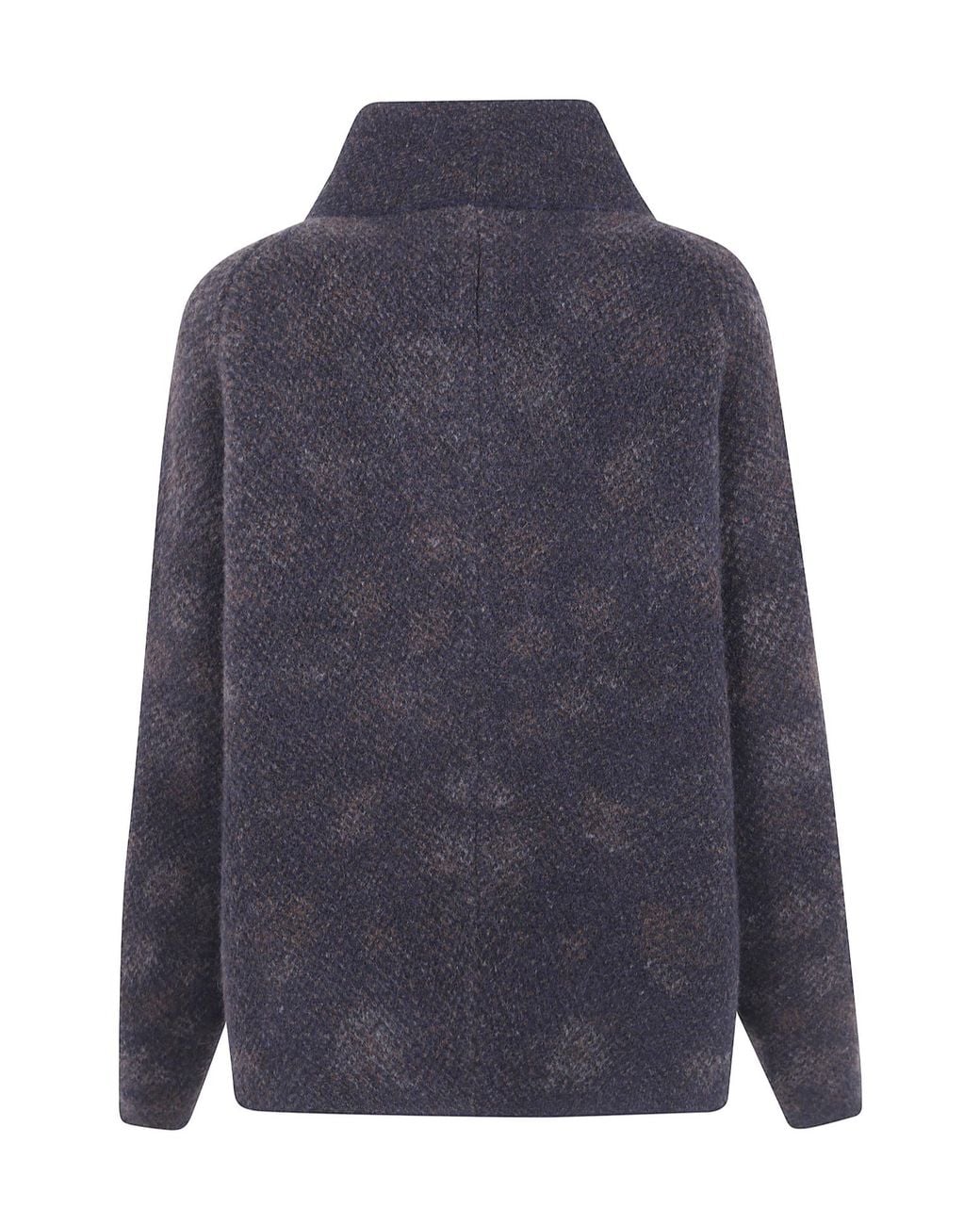 Boboutic Blue High-Neck Textured Jacket