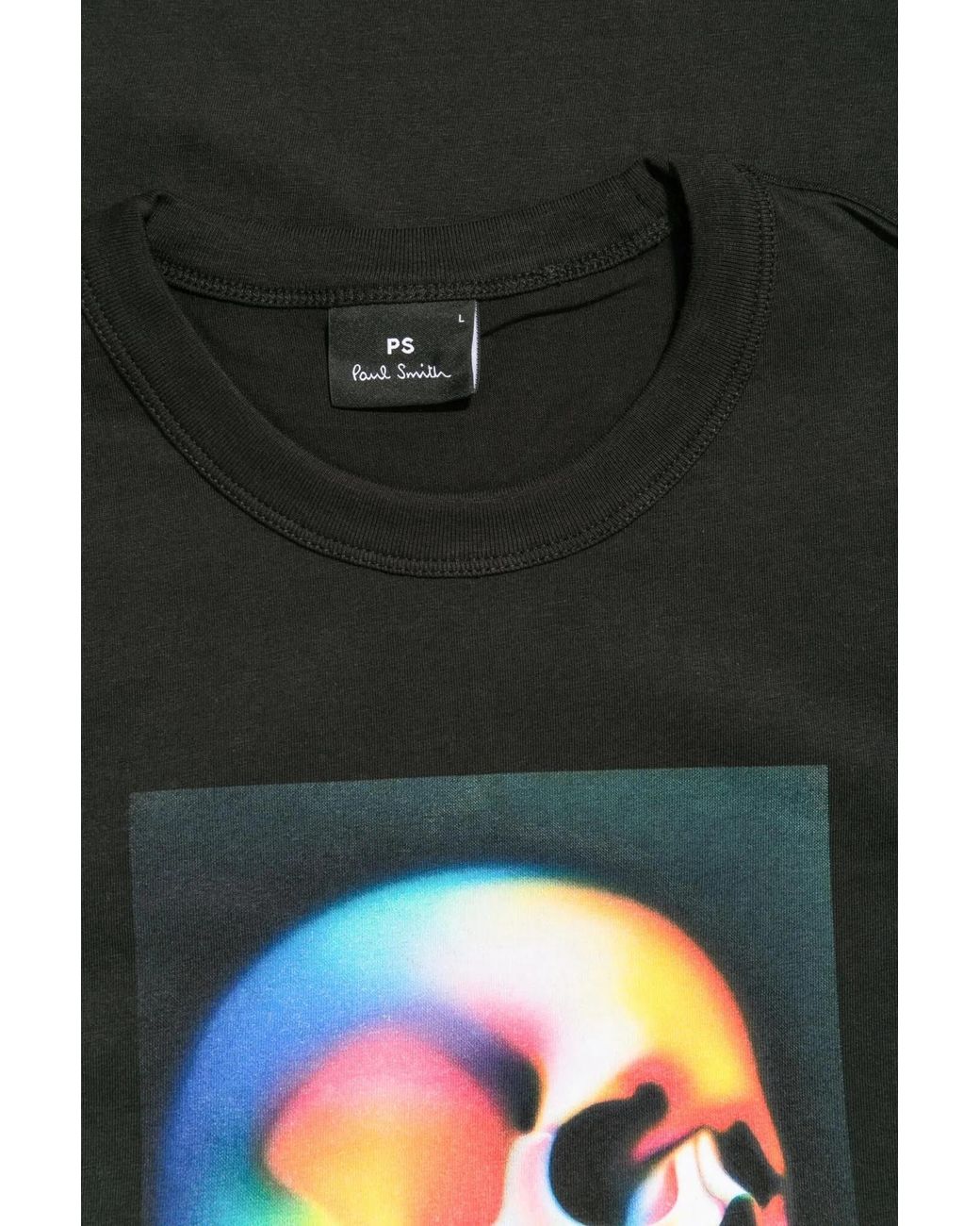 Paul Smith Black Ps Paul Smith Skull Print T-Shirt for men