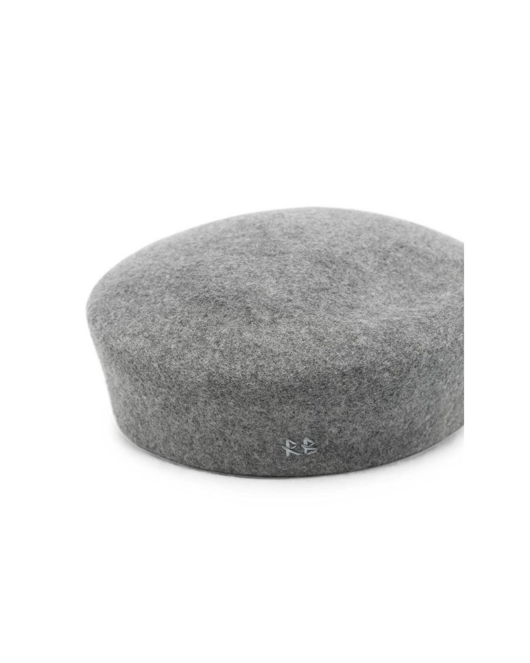 Ruslan Baginskiy Gray Logo-Embroidered Felt Beret