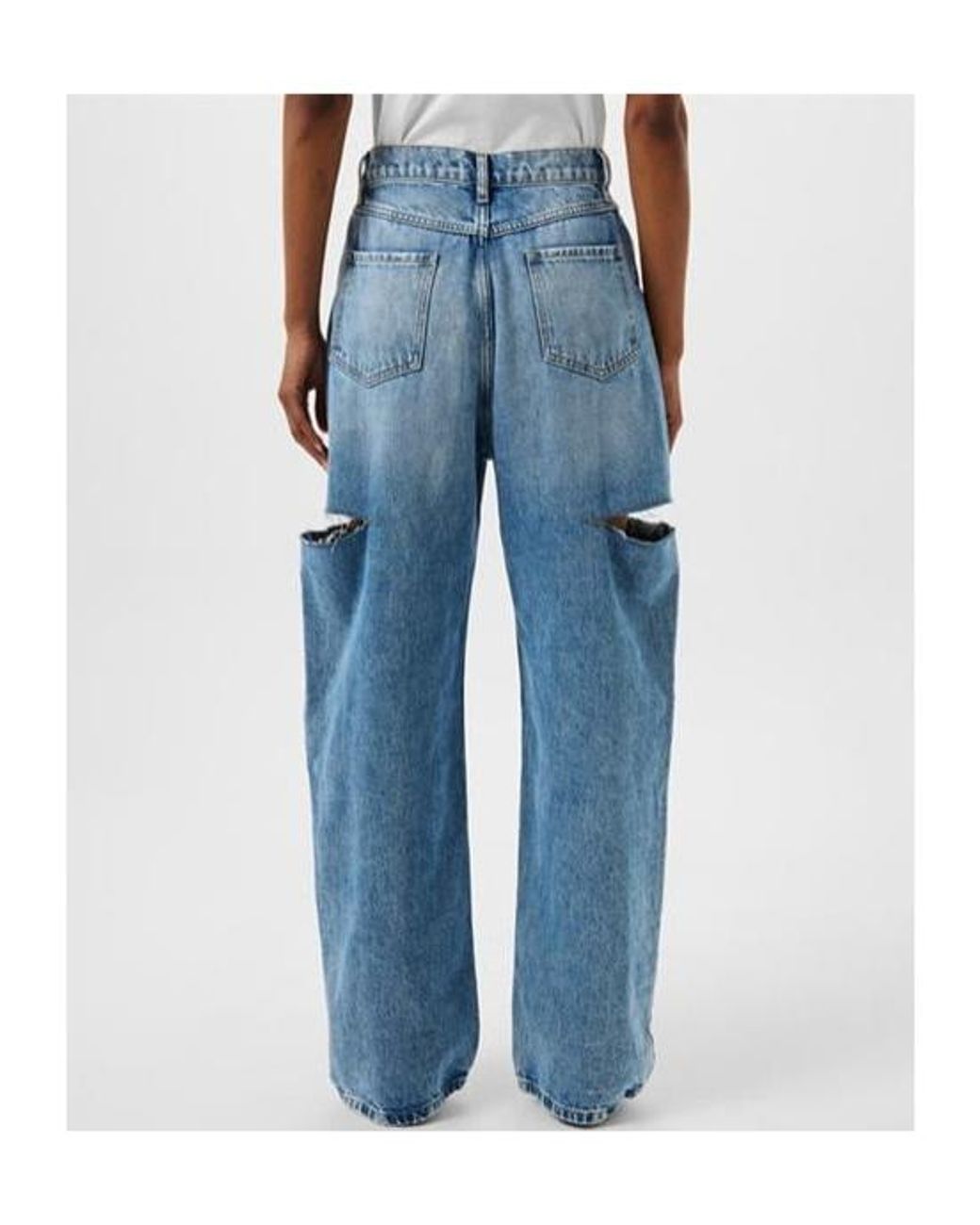 Maison Margiela Blue Jeans With Slash Details