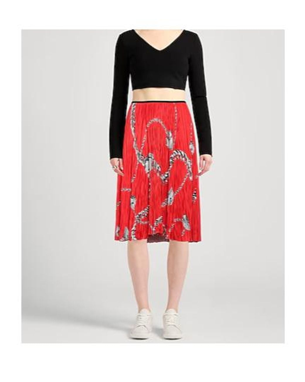 Burberry Red Midi Skirts