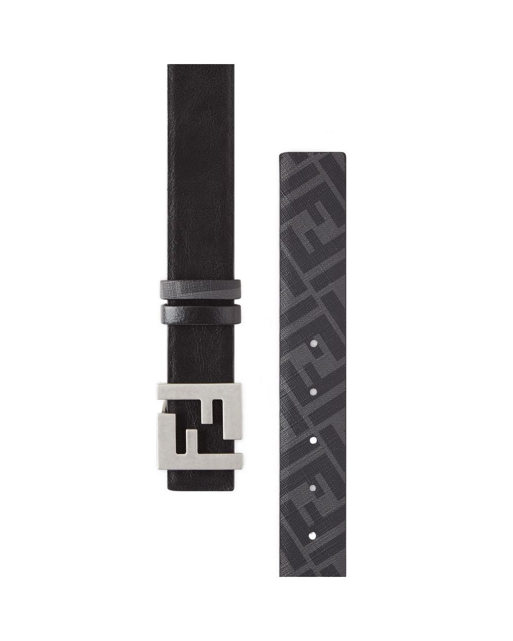 Fendi White Ff Squared Belt for men