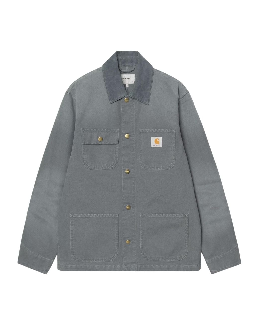 Carhartt Gray Michigan Dearborn Work Coat for men