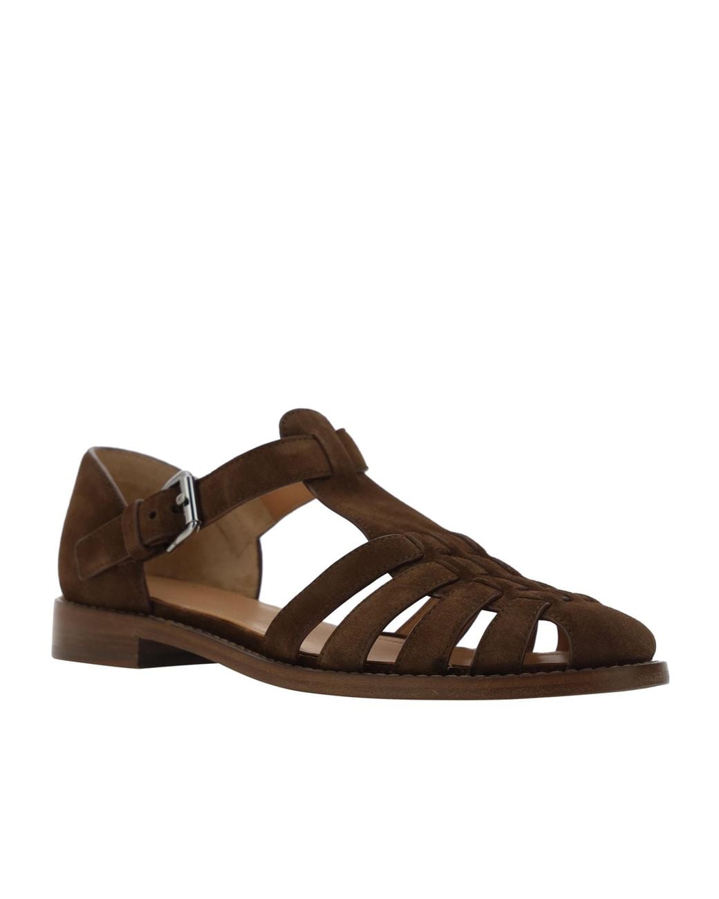 Church's Brown Kelsey Cage Toe Sandals