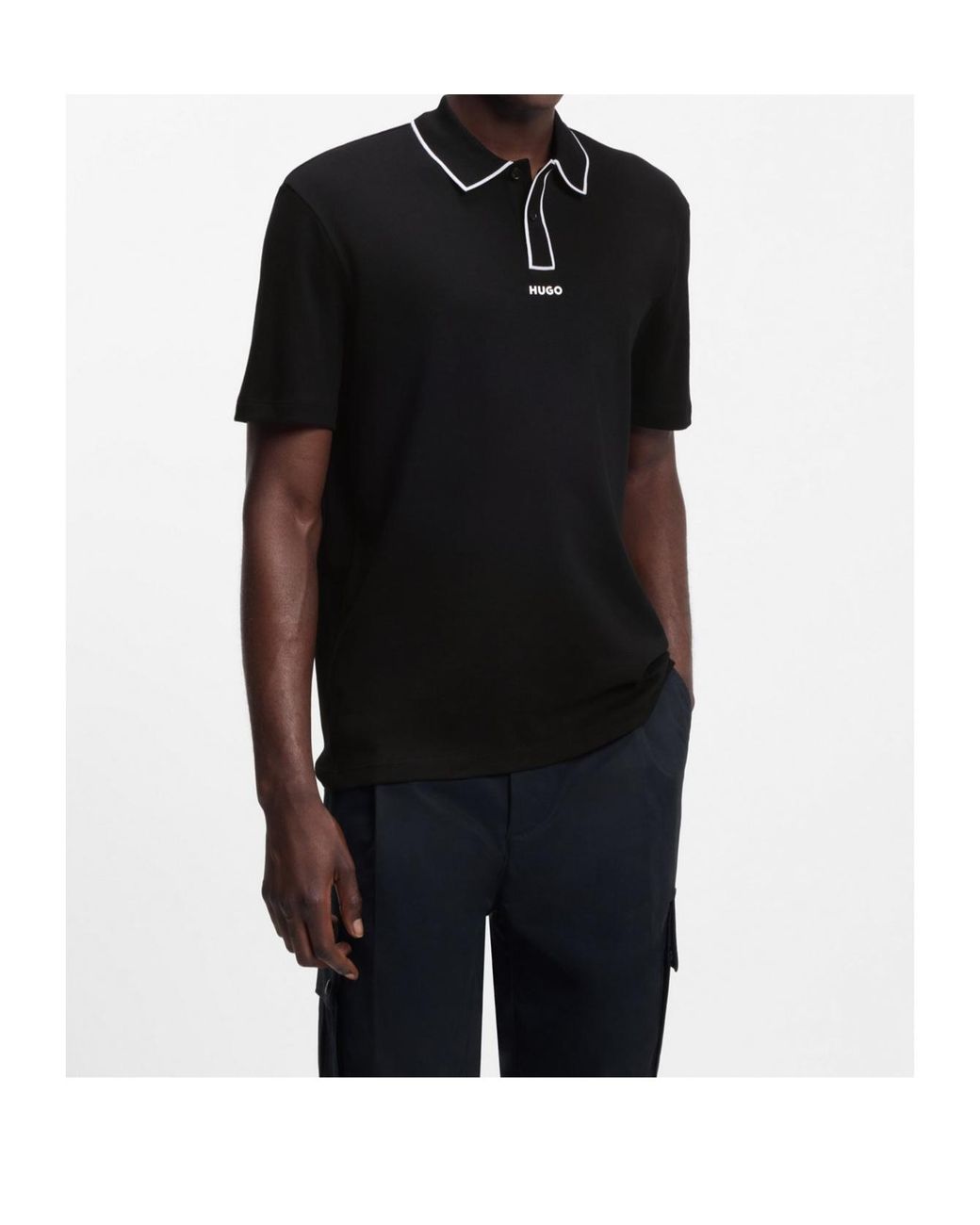 Boss Black Boss Contrast Trim Short-Sleeved Polo Shirt for men