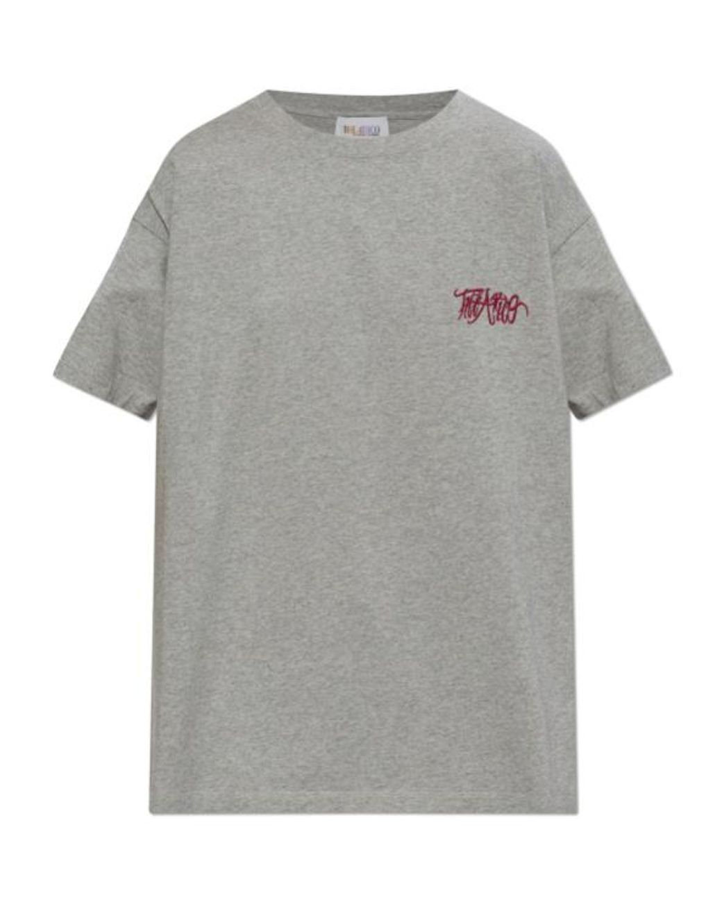 The Attico Gray The Il Primo Bagno Logo T-Shirt