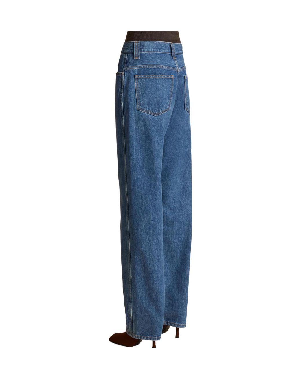 Khaite Blue Corben Straight-Leg Jeans