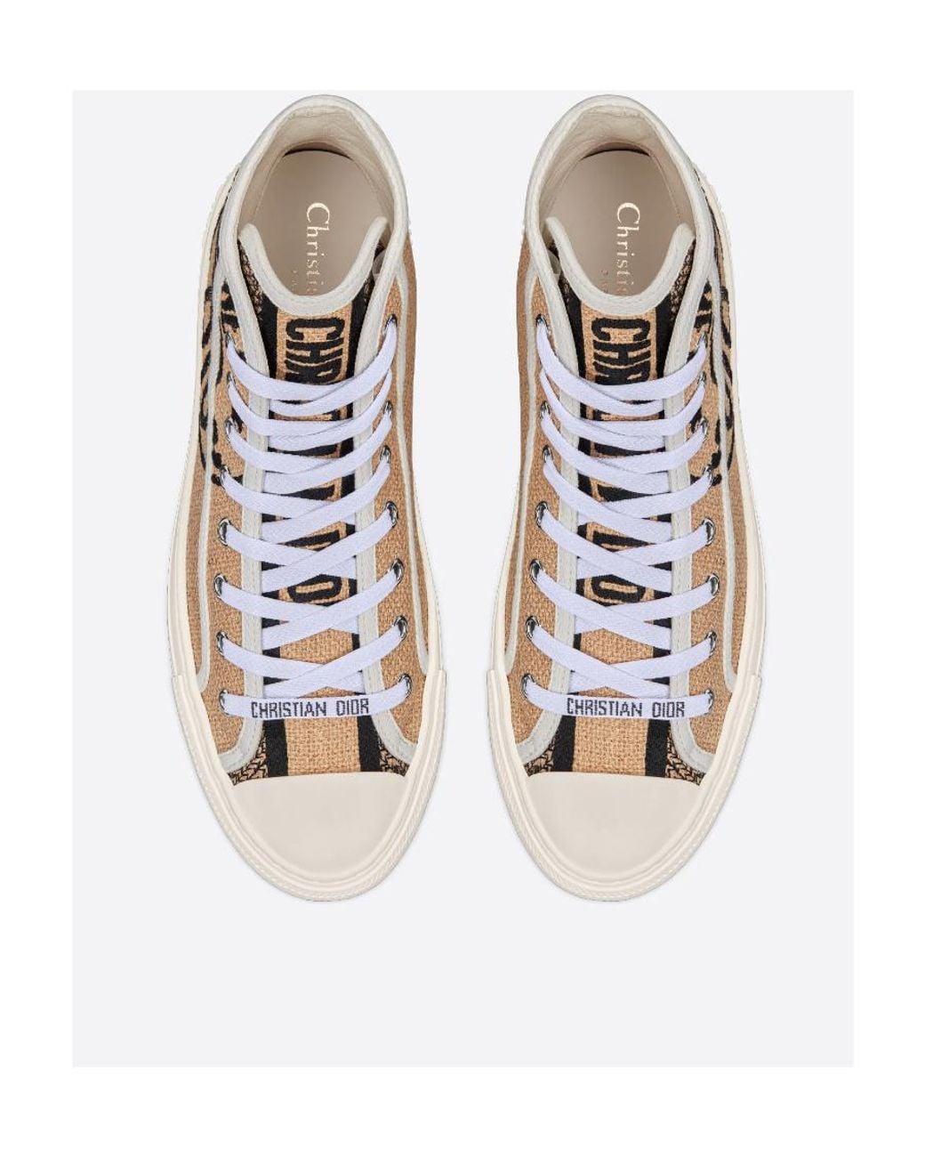 Dior Natural Walk'N' High-Top Sneaker