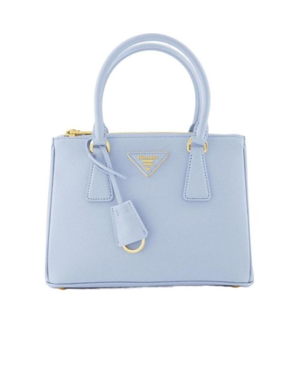 Prada Blue Galleria Saffiano Leather Small Bag
