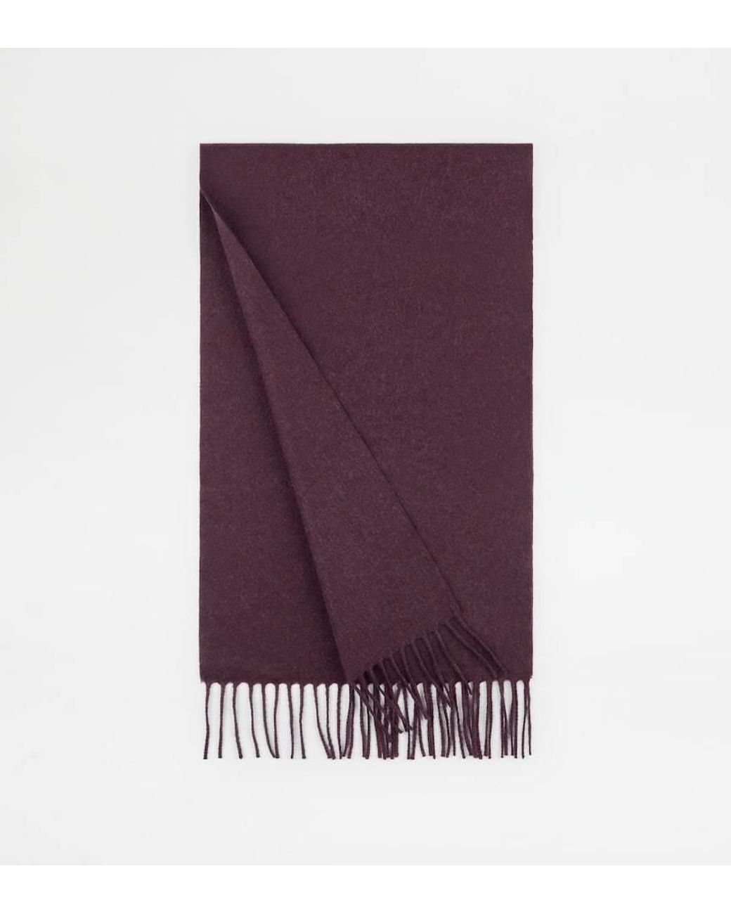 Tod's Purple Cashmere Scarf for men