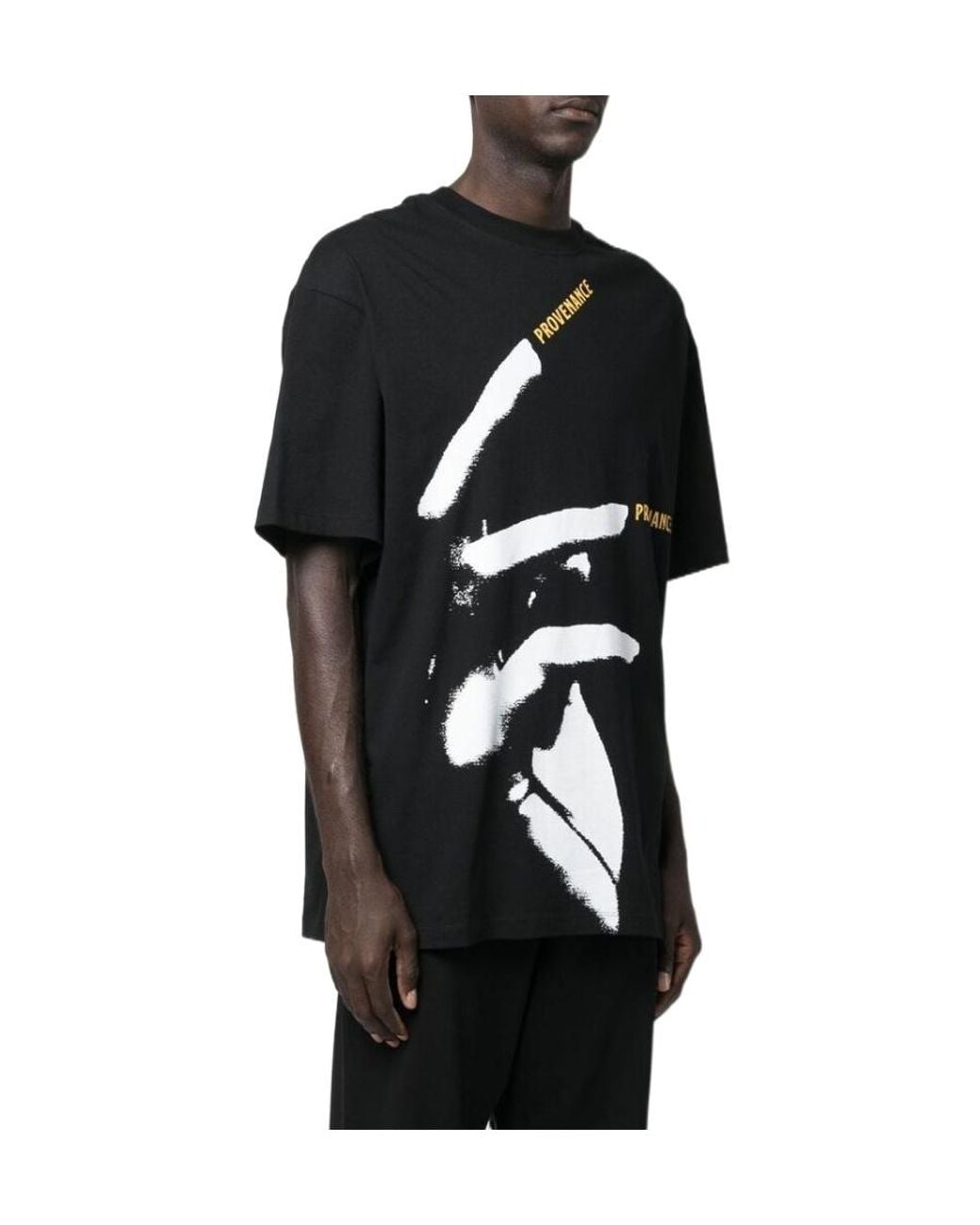 Raf Simons Black Logo Short-Sleeved T-Shirt for men