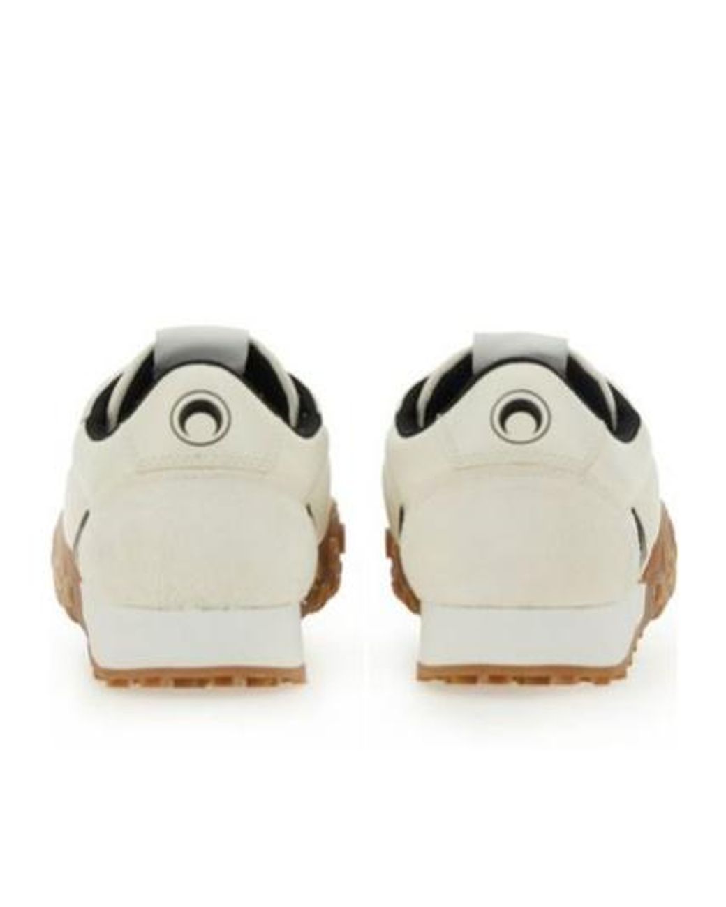 MARINE SERRE White Moon Patch Low-Top Sneakers