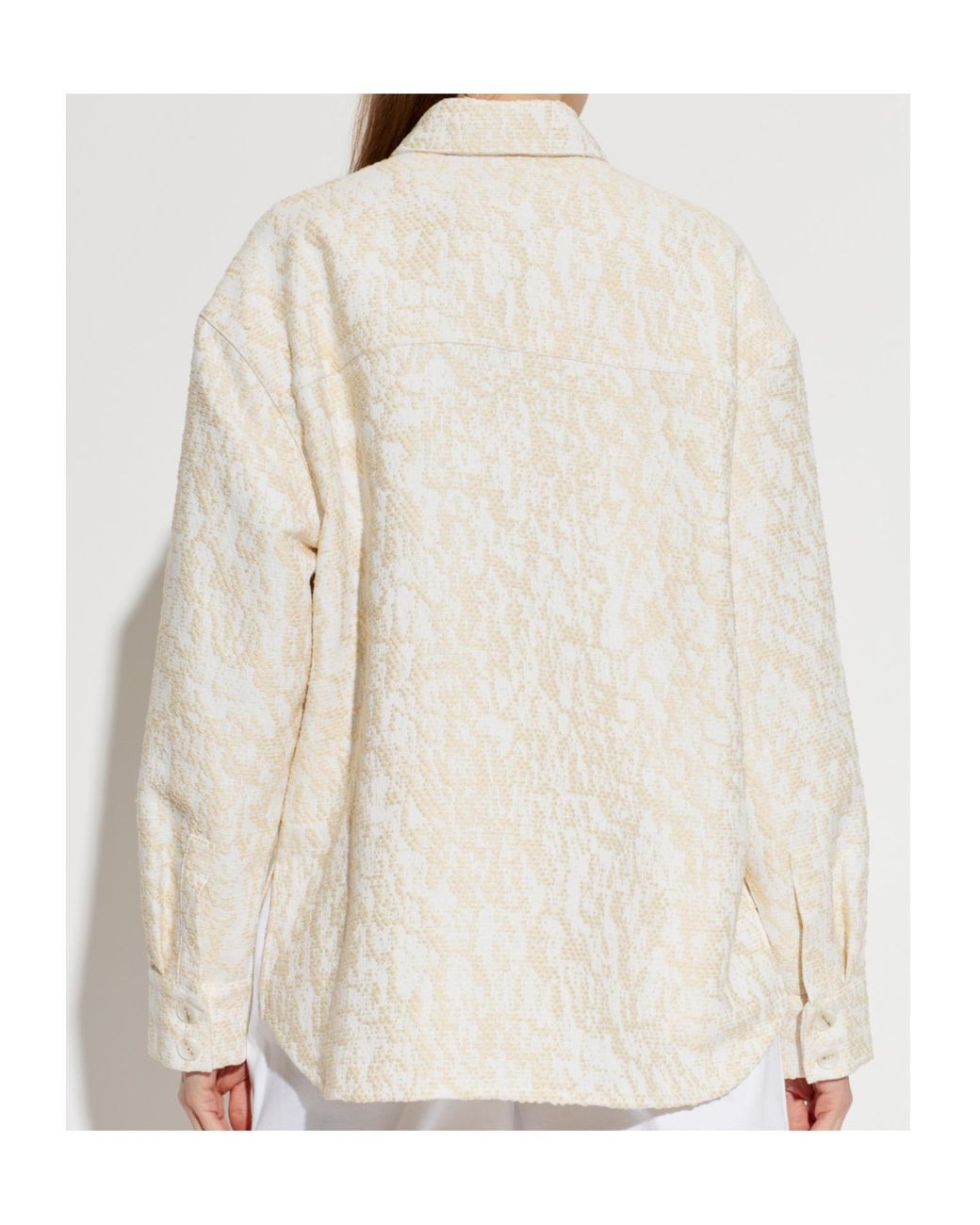 IRO White Collared Long-Sleeved Shirt