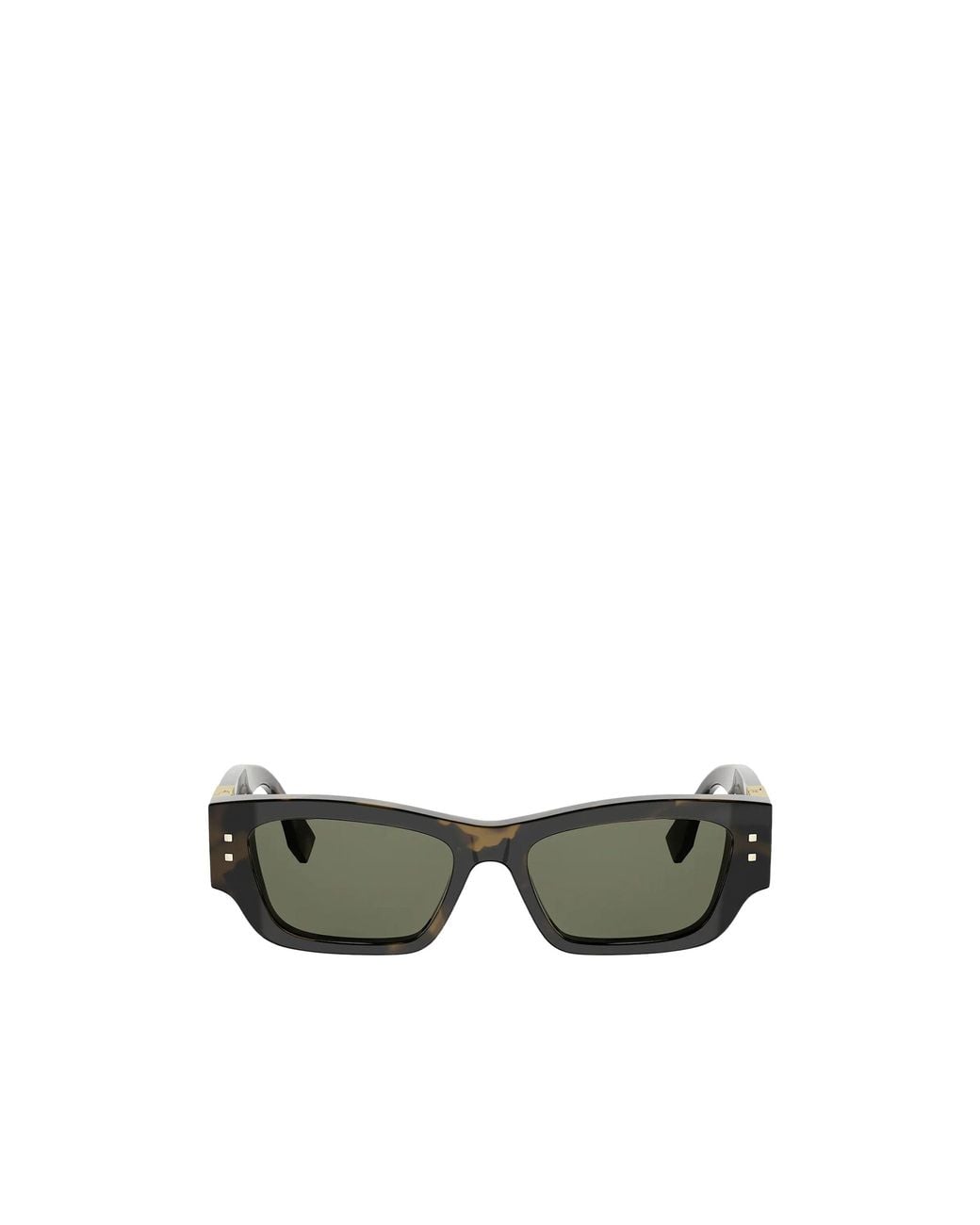 Fendi Green Geometric Sunglasses