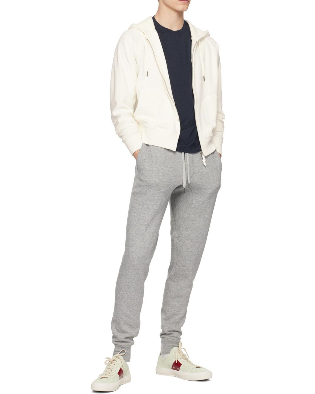 Tom Ford Gray Drawstring-Fastening Track Pants for men