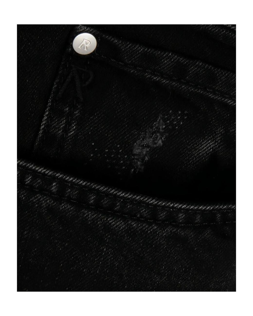 Represent Black Heaton Distressed Jeans for men