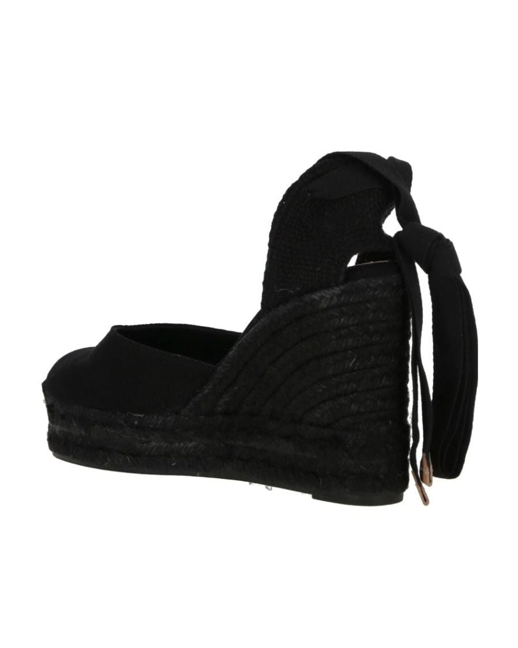 Castaner Black Castañer Carina Wedge Ankle-Strap Espadrilles