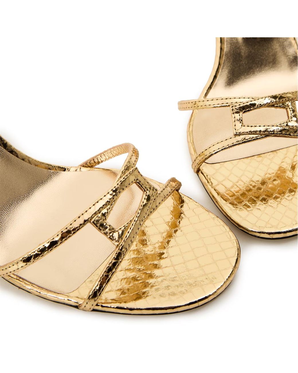 Jimmy Choo Metallic Leo High-Heeled Sandals