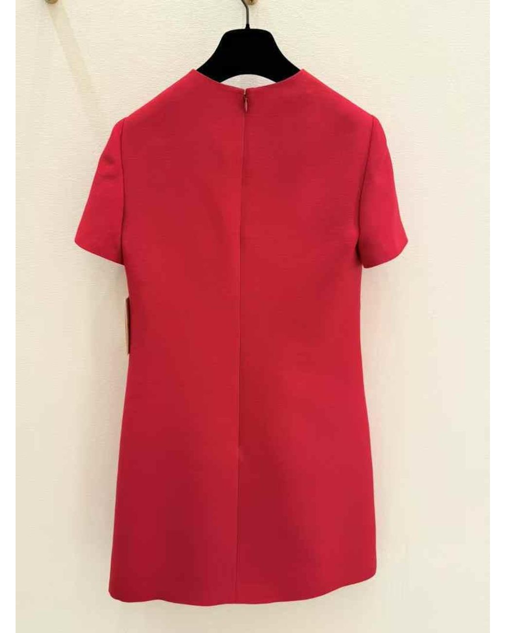 Valentino Red Crepe Couture Short Dress