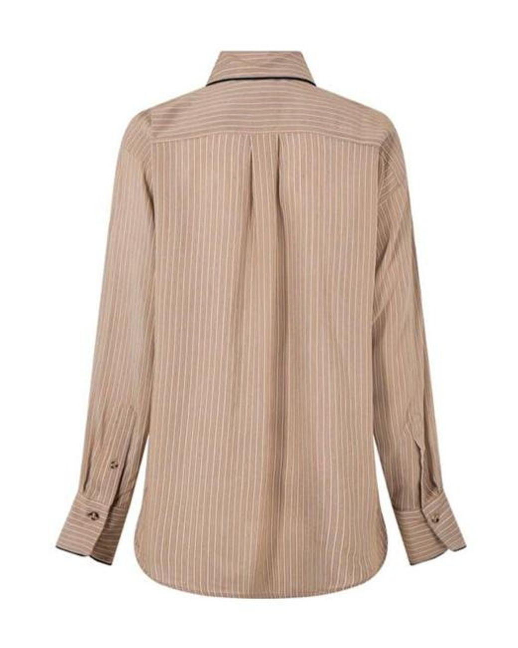 Victoria Beckham Natural Piping Pyjama Shirt