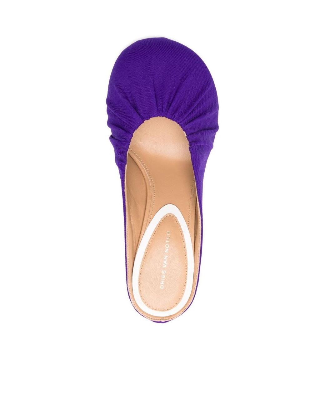 Dries Van Noten Purple Round-Toe High-Heeled Sandals