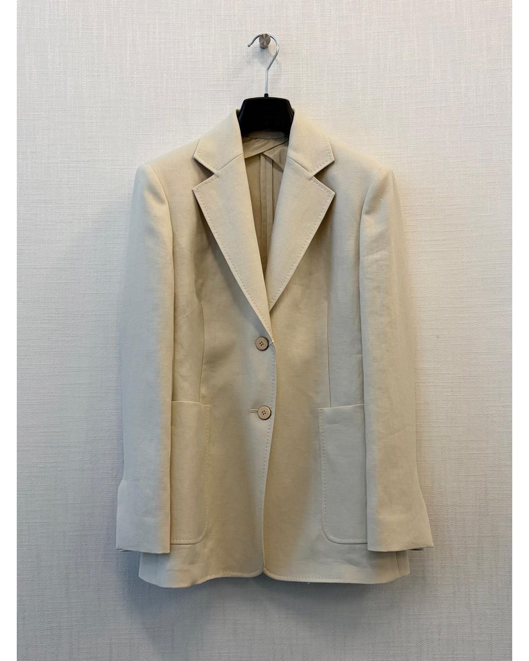 Max Mara White Volonta Single-Breasted Blazer