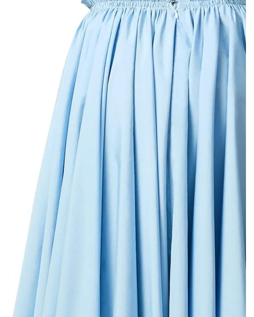 AMI Blue Midi Corolla Skirt