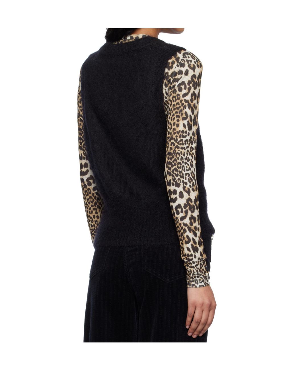 Ganni Black Tie String Vest