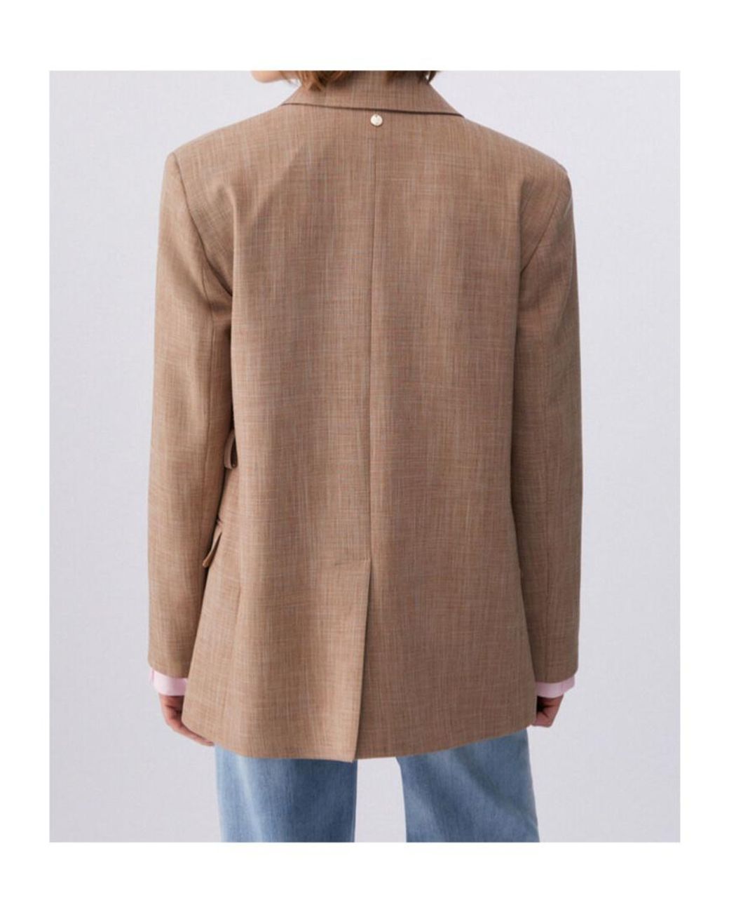 Liu Jo Brown Single Breasted Scarf Blazer