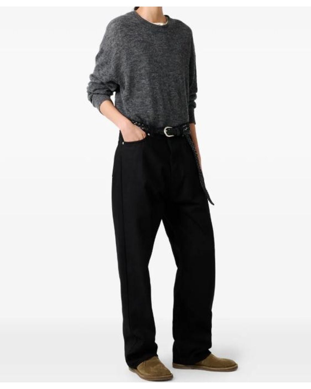 Studio Nicholson Gray Ribbed Sweater for men