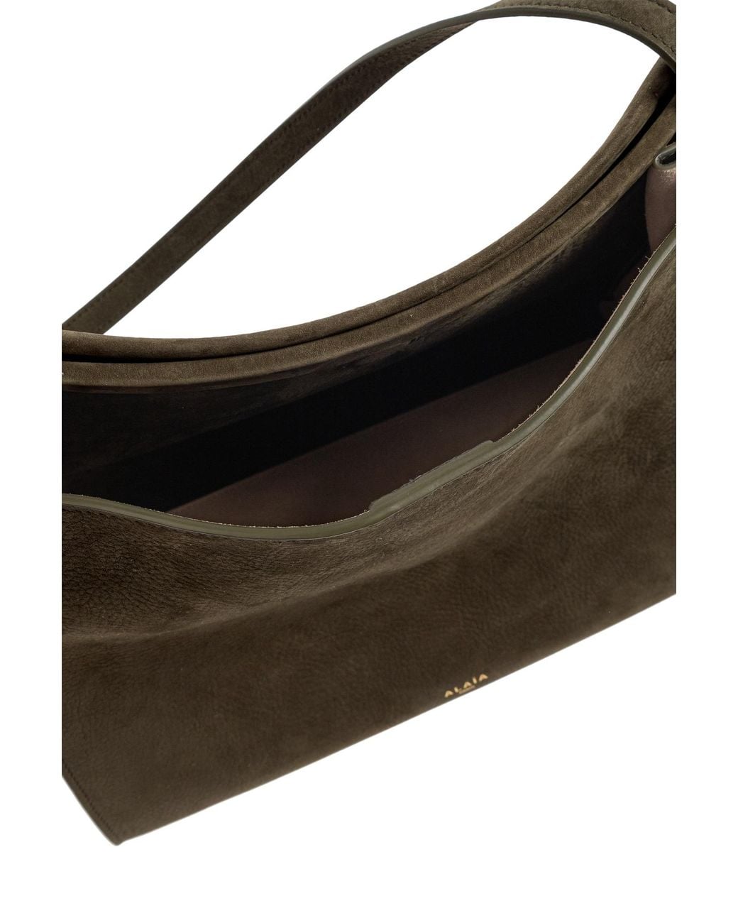 Alaïa Black Medium Le Click Suede Shoulder Bag