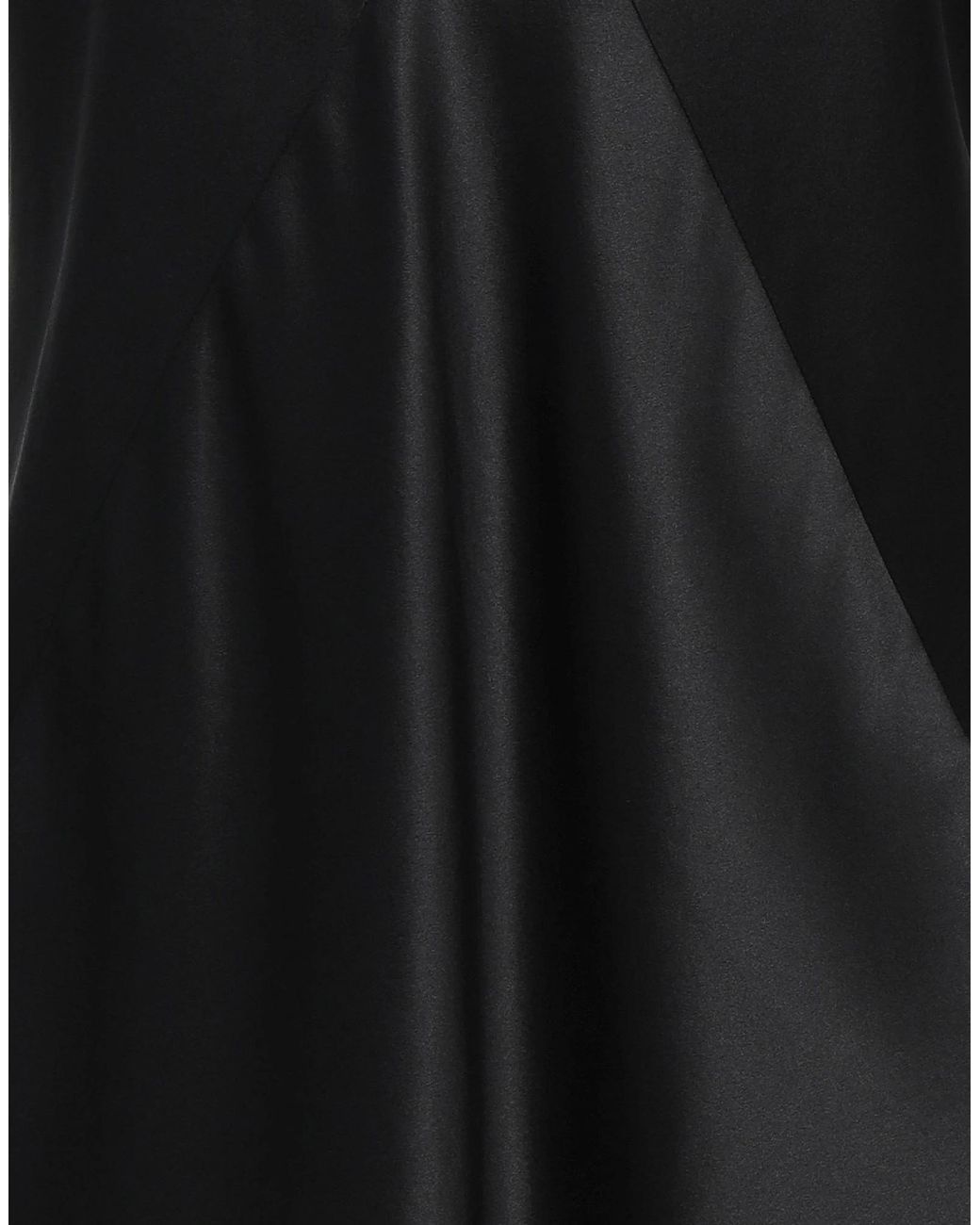 Max Mara Black Solid-Colored Satin Camisole