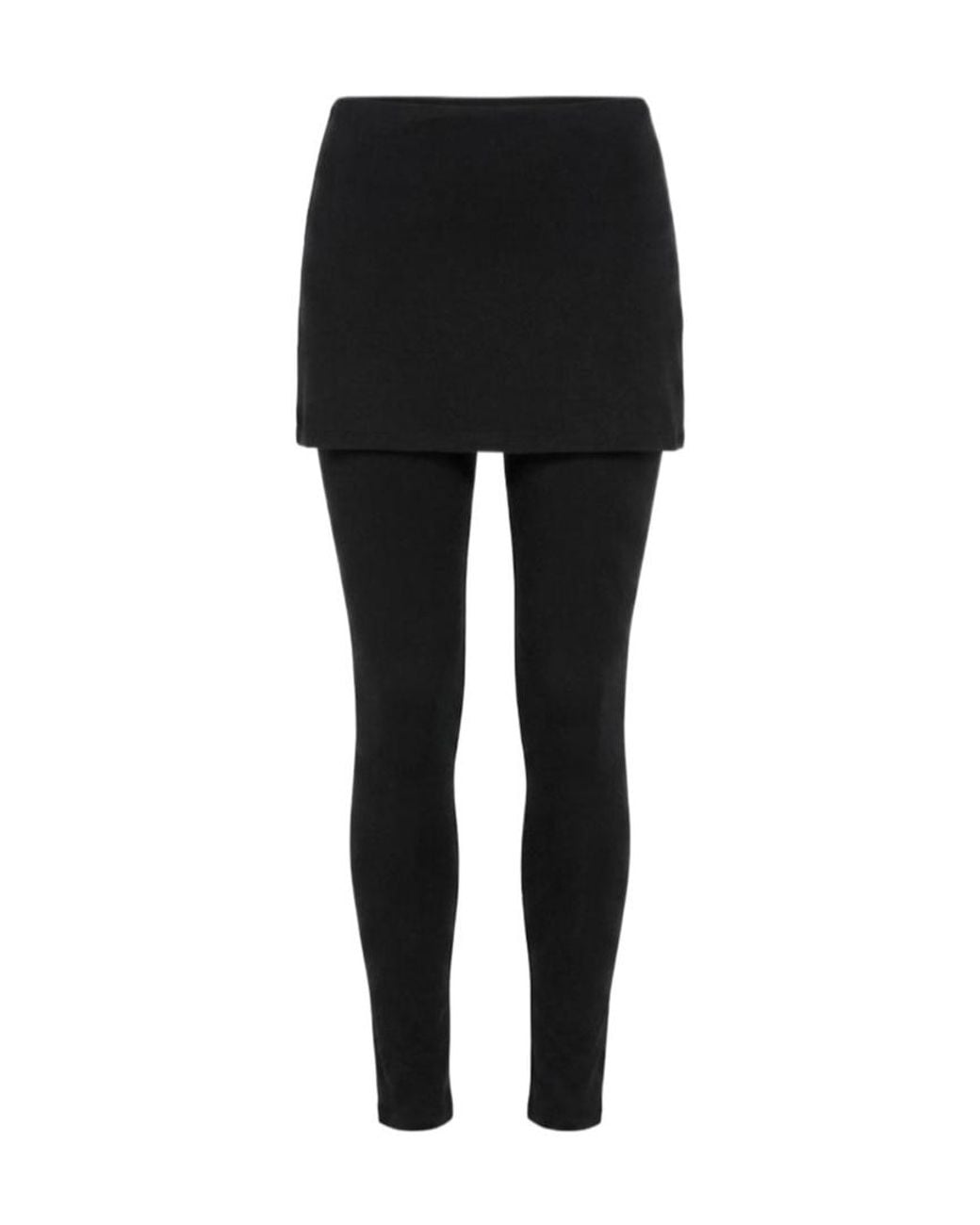 AllSaints Black Layered-Design Trousers