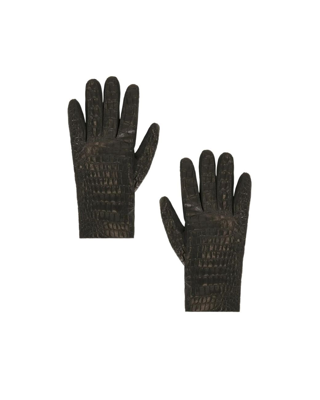 Totême Black Five-Fingered Gloves