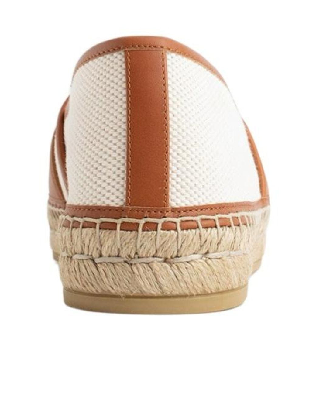 Gucci Brown Logo Cut-Out Slip-On Espadrilles for men