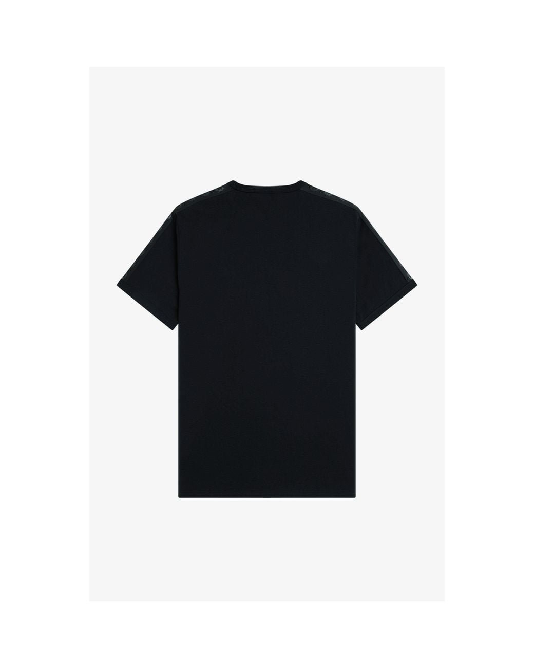 Fred Perry Black Crew Neck Short-Sleeve Tee for men