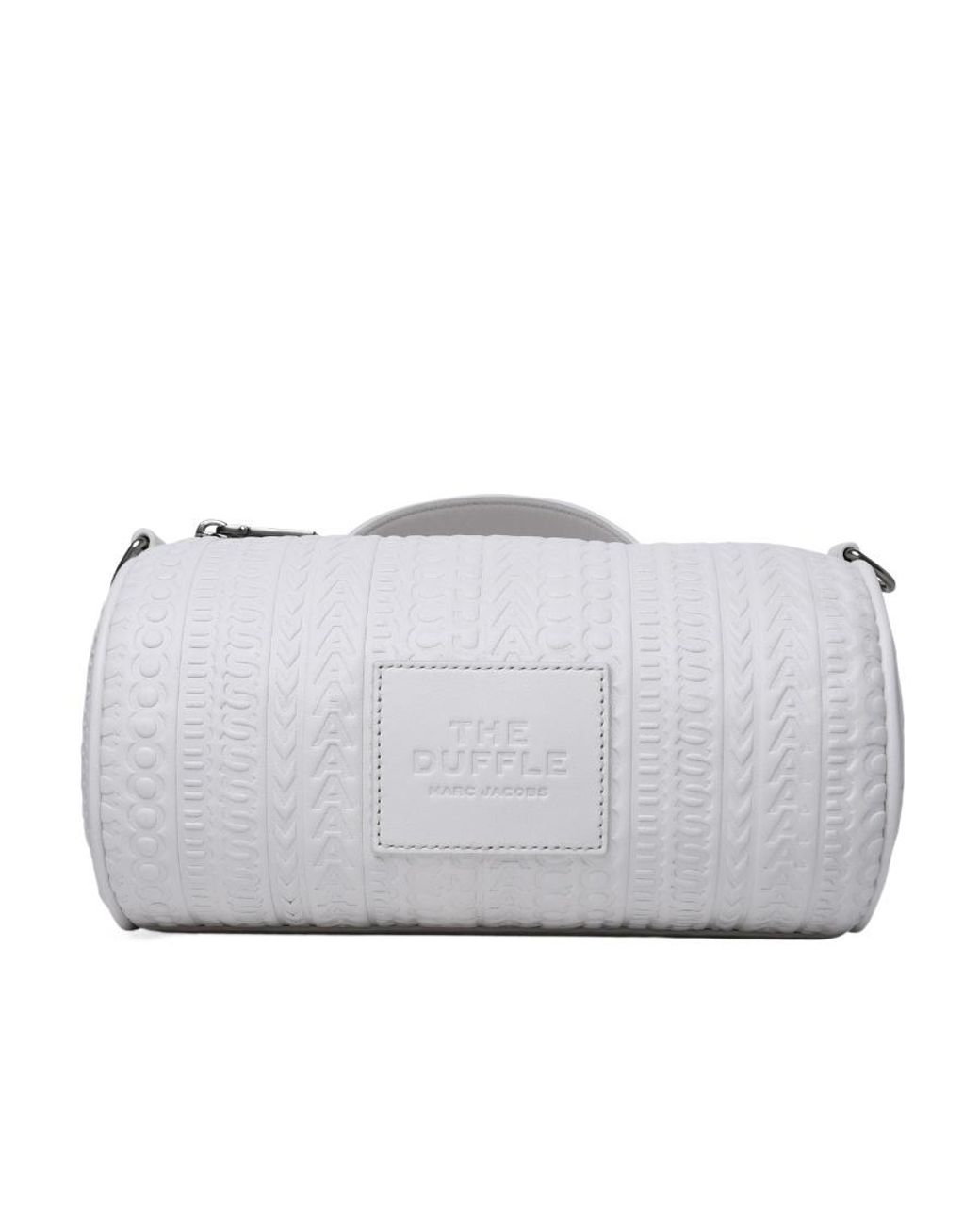 Marc Jacobs Gray Logo Patch Duffle Bag
