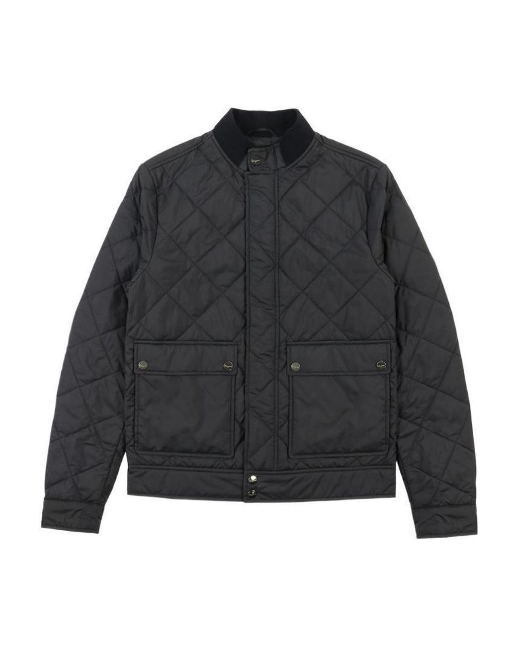 Ferragamo Gray Quilted Cotton Suit for men