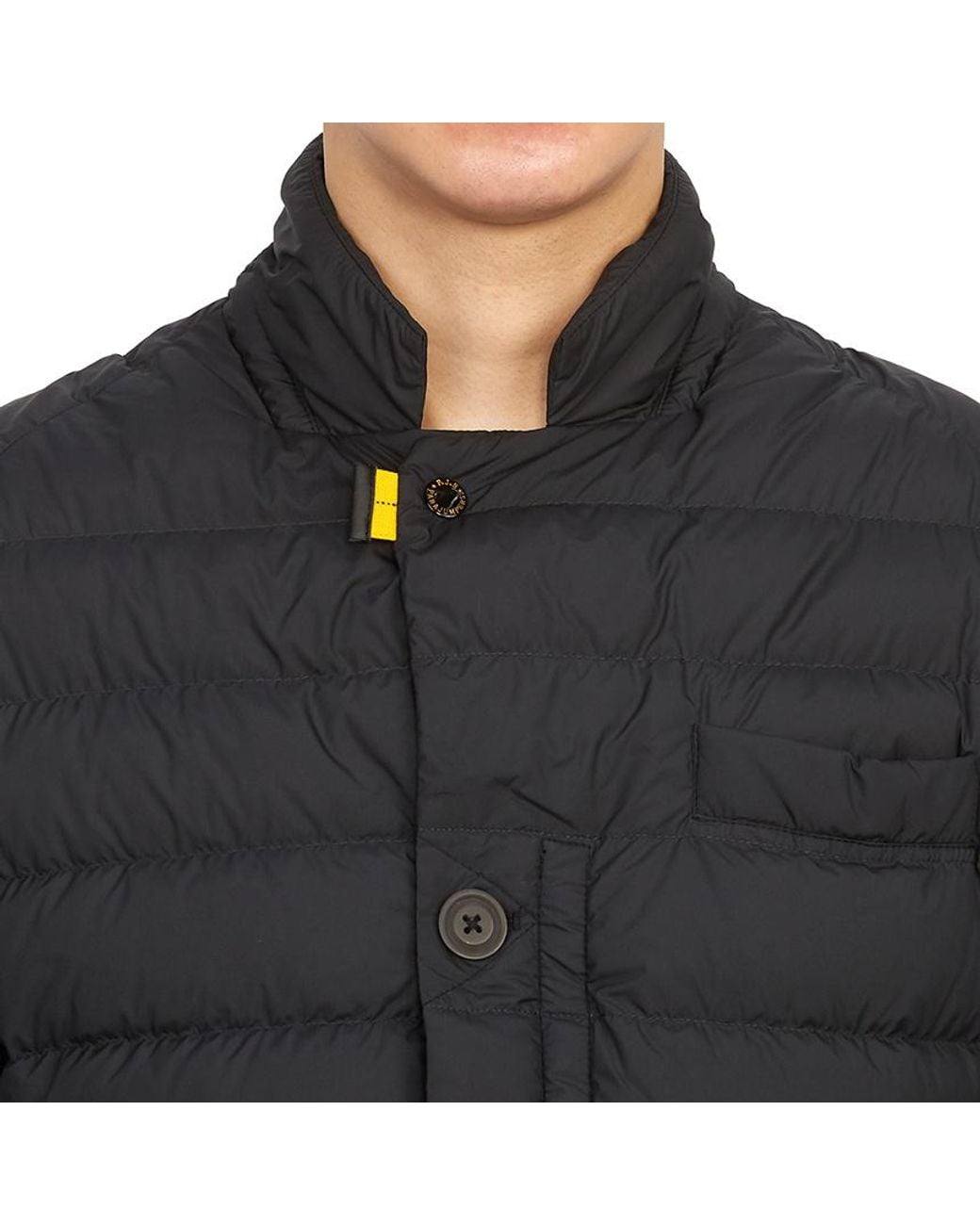 Parajumpers Black High-Neck Long-Sleeve Down Jacket for men