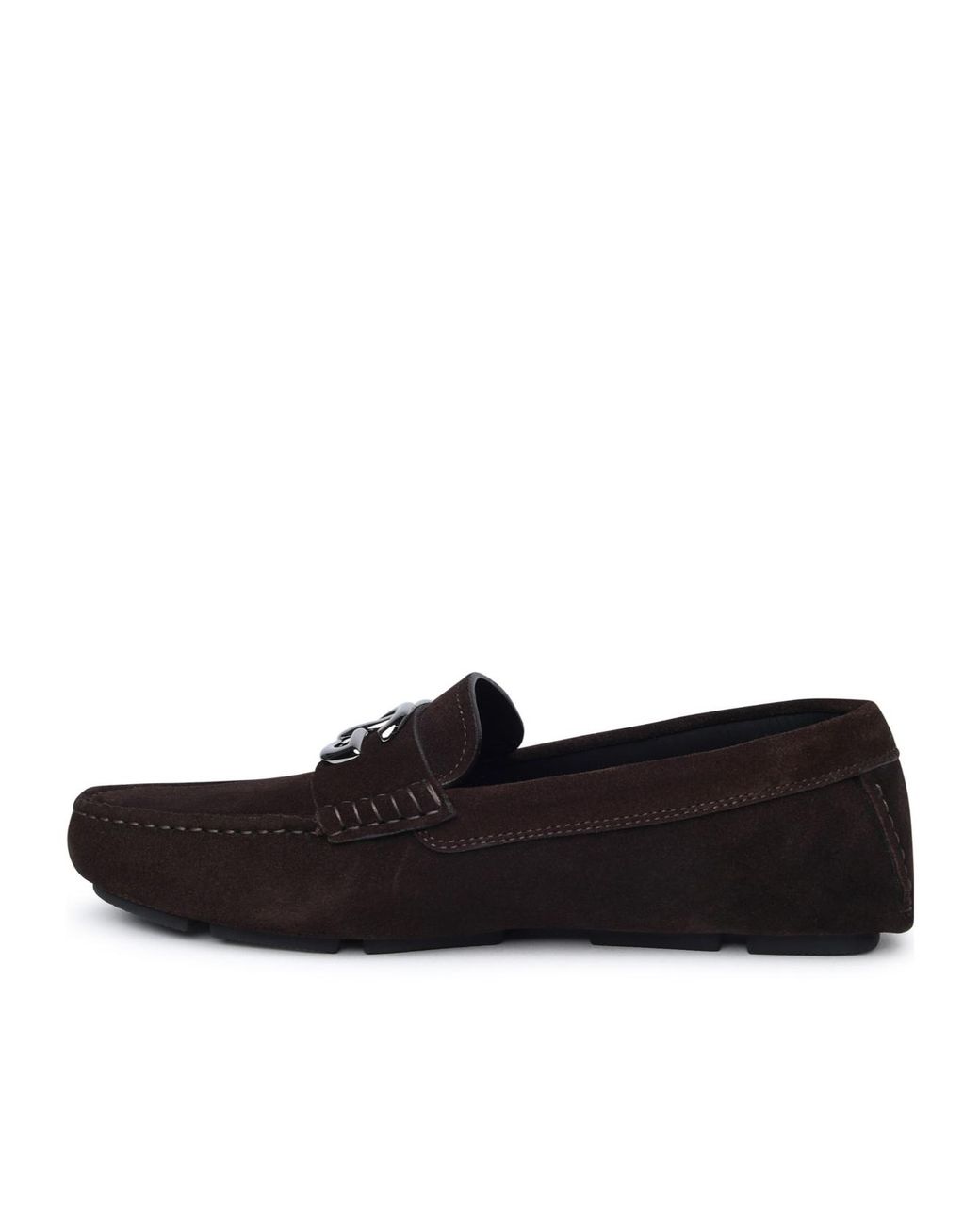 Dolce & Gabbana Black Dg Logo Plaque Loafers for men