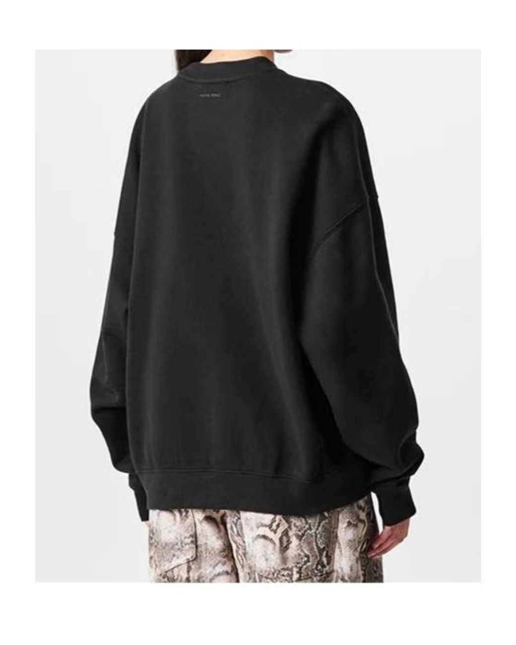 Anine Bing Black Long Sleeve Sweatshirt